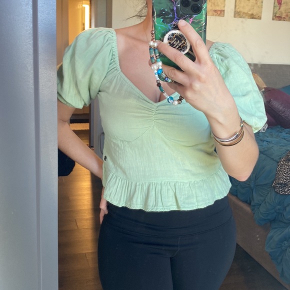 Roxy Puff Sleeve Top - Picture 7 of 9